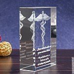 Kaduceusz 3D 10x7x3 cm jako oryginalna nagroda dla najlepszego handlowca