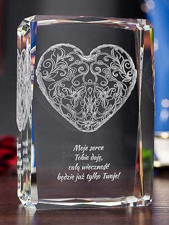 Prezenty na Walentynki : Koronkowe Serce 3D ~ mega duża Koronkowe Serce 3D ~ mega duża
