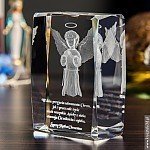 Aniołek Stróż 3D - urocza pamiątka chrztu