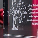 Drzewko Miłości 12x9x3 - prezent na rocznicę związku