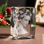 Fotokryształ 3D 11x7x7 cm upominek dla dziewczyny