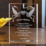 Gołąbki Miłości 3D - prezent dla rodziców dawany w czasie wesela