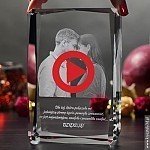 Kryształ 2D z Waszym zdjęciem na prezent na rocznicę