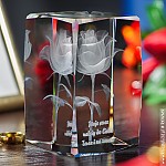 Kryształ 3D personalizowany prezent na rocznicę