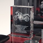 Kryształ 3D prezent dla fana motocyklów motorów motocykl motor