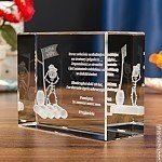 Kryształ 3D z modelem pirata na oryginalny prezent urodzinowy