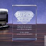Odznaka Super Szef 3D - prezent dla szefa na urodziny