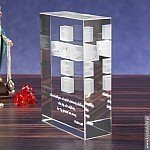 Pamiątka Pierwszej Komunii Świętej - krzyż 3D z Twoją dedykacją