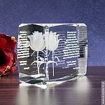 Róża 3D Kwiat Miłości duża - prezent na ślub
