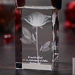 Róża 3D Namiętności na prezent