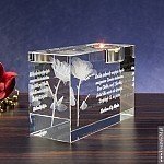 Róża Namiętności 3D - duży świecznik prezent dla żony na urodziny