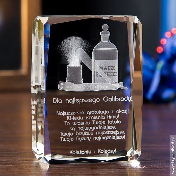 Nagroda fryzjerska » Barber 3D « średnia, ozdobna statuetka - miniaturka