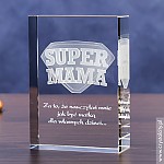 Dobry pomysł na prezent:Odznaka 3D » Super Mama « średnia statuetka
