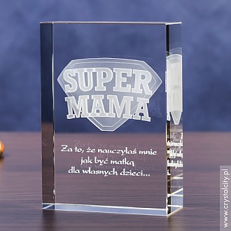 Odznaka 3D » Super Mama « średnia statuetka