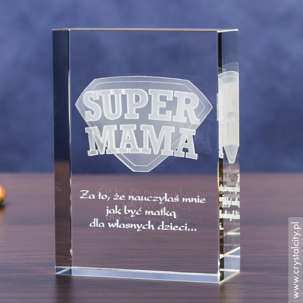 Odznaka 3D » Super Mama « średnia statuetka - miniaturka