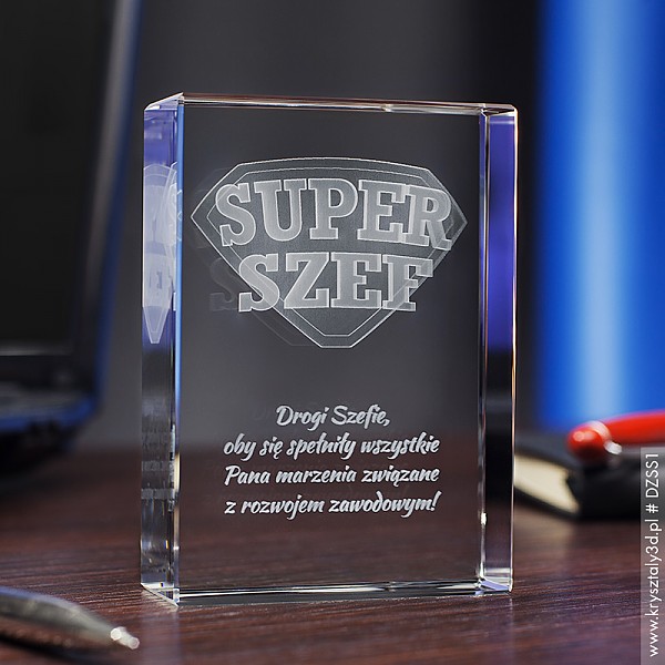 Odznaka 3D » Super Szef « średnia statuetka - miniaturka