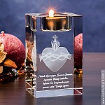 Dobry pomysł na prezent:Pamiątka religijna » Gorejące Serce 3D « świecznik