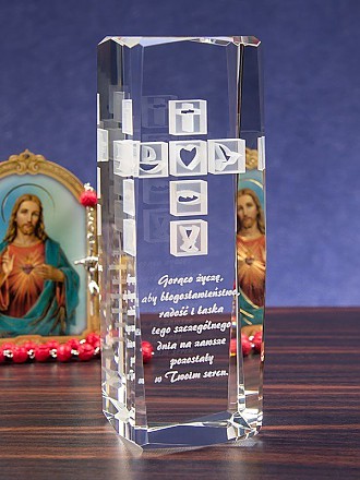 Prezenty na chrzciny : Pamiątka religijna » Krzyż 3D « wysoka statuetka Pamiątka religijna » Krzyż 3D « wysoka statuetka