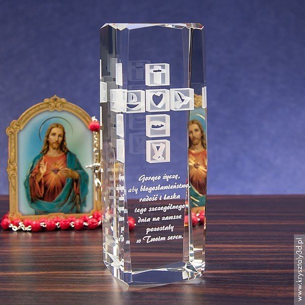 Pamiątka religijna  » Krzyż 3D « wysoka statuetka - miniaturka
