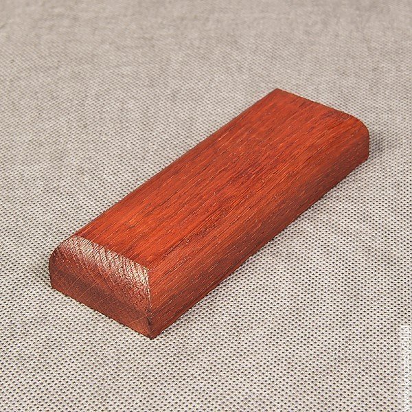 Podstawka drewniana 12x3 cm kolor mahoń, frez zaokrąglony - miniaturka