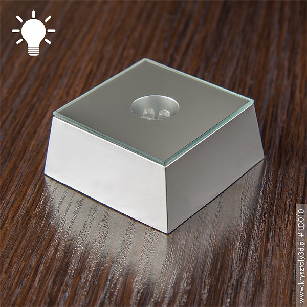Podstawka LED » Silver Rock « światło białe - miniaturka