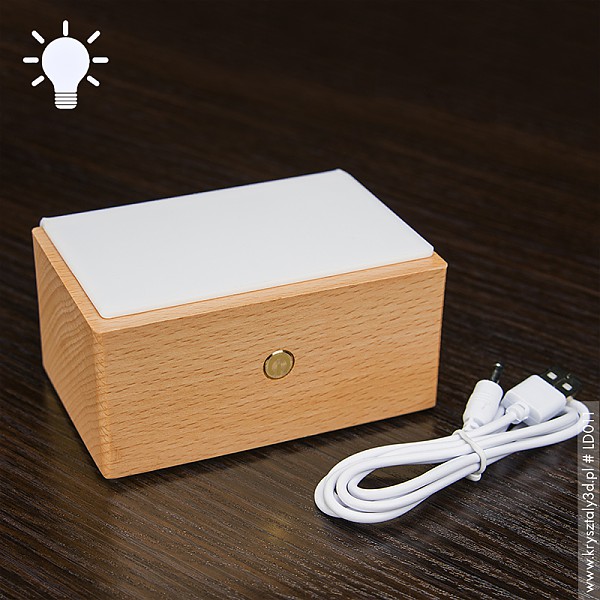 Podstawka LED » Ruk « światło białe • kabel USB w zestawie - miniaturka
