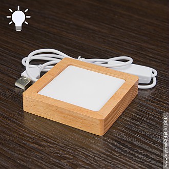 Podstawka LED » Zuk 55 « światło białe • kabel USB w zestawie