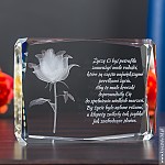 Dobry pomysł na prezent:Róża 3D » Kwiat Miłości « duża ozdobna