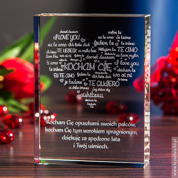 Serce Miłości 3D ~ duża statuetka - miniaturka