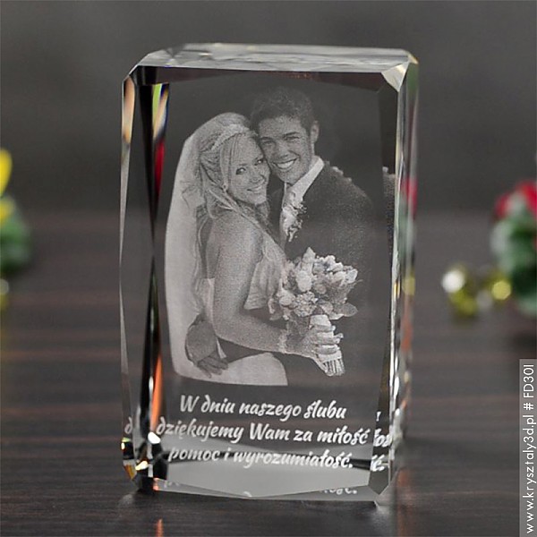 Fotokryształ 3D średni plus • 2 osoby - miniaturka